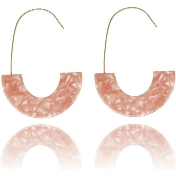 Anthropologie Jewelry - Pink and Gold Earrings A922